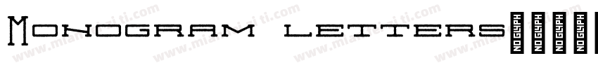 Monogram letters字体转换